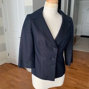 Ann Taylor Suit Jacket Coat, Navy Blue, 6P